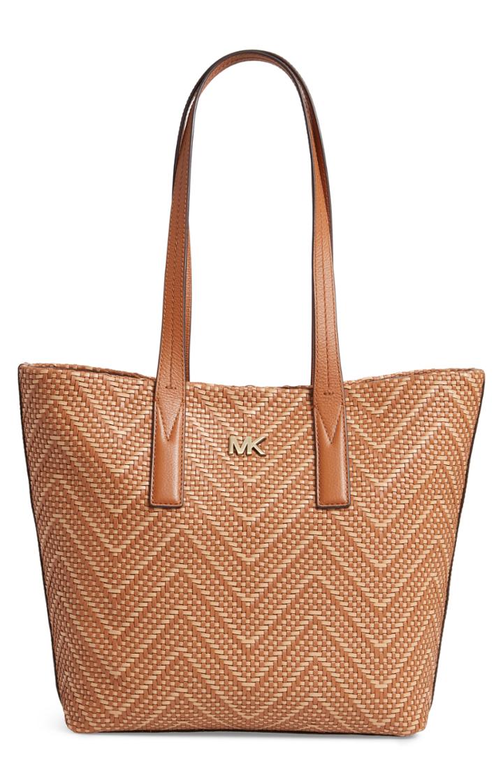 Michael Michael Kors Medium Junie Woven Leather Tote -
