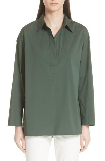 Women's Lafayette 148 New York Beckett Blouse - Green