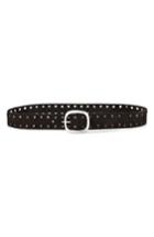 Men's Star Usa Suede Belt - Black