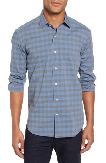 Men's Culturata Slim Fit Check Sport Shirt - Blue