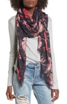 Women's Sole Society Print Scarf, Size - Blue