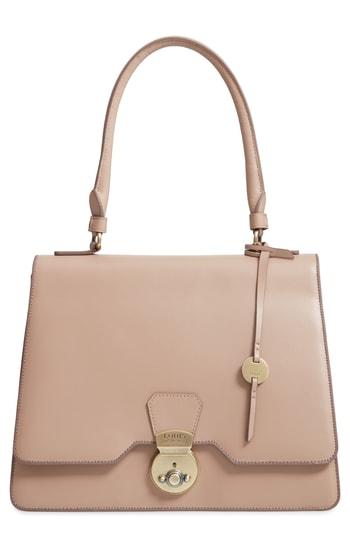 Lodis Los Angeles Rodeo Under Lock & Key - Justina Rfid Leather Satchel - Beige