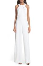 Women's Ted Baker London Tiilish Twist Neck Jumpsuit - White