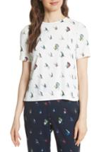 Women's Ted Baker Idel Pleated Back High/low Top - White