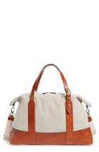Men's Eleventy Canvas & Leather Bag - Brown