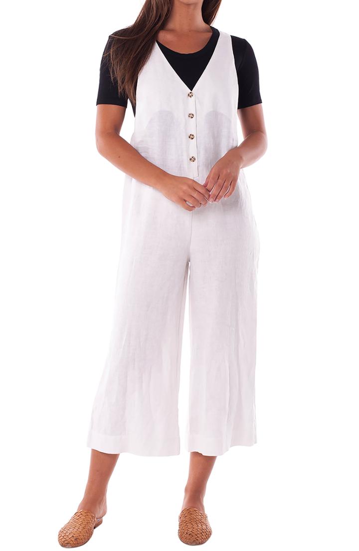 Women's Rhythm Amalfi Cover-up Jumpsuit - White