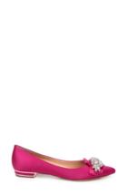 Women's Badgley Mischka Valeria Crystal Embellished Flat .5 M - Pink
