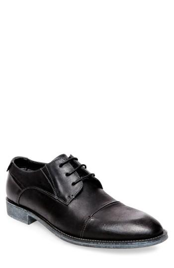 Men's Steve Madden Quantim Cap Toe Derby .5 M - Black