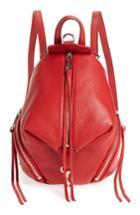 Rebecca Minkoff Mini Julian Nubuck Leather Convertible Backpack - Pink