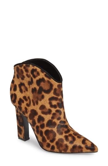 Women's Marc Fisher Ltd Miggi Genuine Calf Hair Bootie M - Brown
