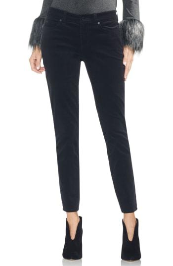 Women's Vince Camuto Washed Stretch Cotton Corduroy Skinny Pants - Black