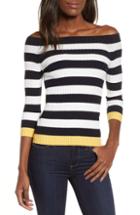 Women's Bailey 44 Salty Dog Off The Shoulder Sweater - Black