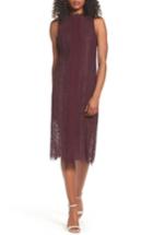 Women's Chelsea28 Lace Pleated Midi Dress - Burgundy