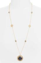 Women's Anna Beck Grey Sapphire & Pyrite Long Pendant Necklace