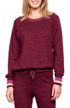 Women's Sundry Stripe Cuff Sweatshirt