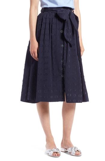 Women's 1901 Clip Dot Full Skirt - Blue