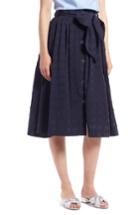 Women's 1901 Clip Dot Full Skirt - Blue