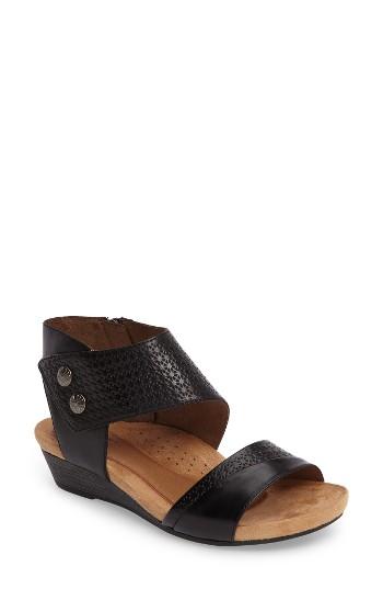Women's Rockport Cobb Hill Hollywood Sandal .5 W - Black