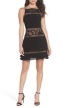 Women's Adelyn Rae Nia Pleated A-line Dress - Black