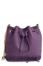 Jules Kae Veronica Faux Leather Bucket Bag - Purple