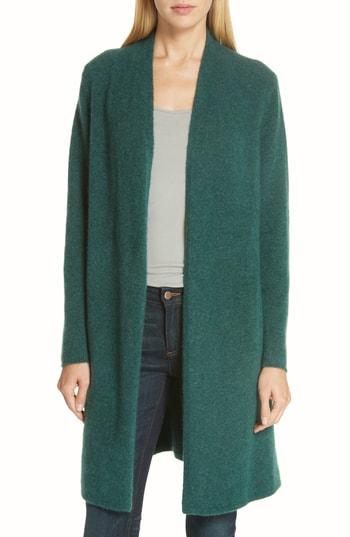 Women's Eileen Fisher Cashmere Silk Blend Open Cardigan - Green