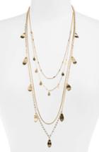 Women's Halogen Layered Petal Long Necklace