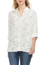 Women's Vince Camuto Fringe Camo Shirt, Size - Ivory