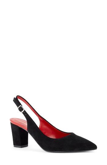 Women's Shoes Of Prey X Kim Jones La Dolce Vita Collection Slingback Pump B - Black
