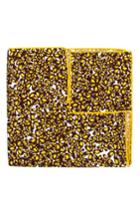 Men's Hook + Albert Bright Floral Silk Pocket Square, Size - Yellow