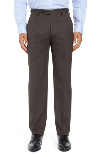 Men's Zanella Parker Solid Stretch Trousers - Beige