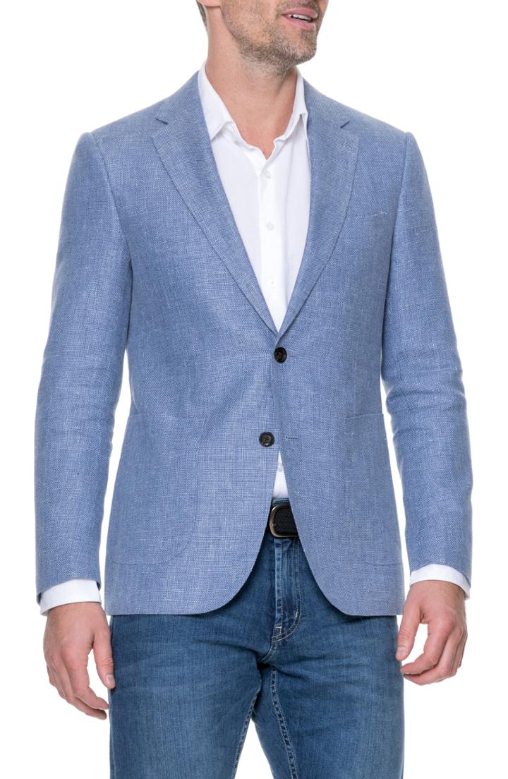 Men's Rodd & Gunn Enfield Linen Blend Blazer, Size - Blue