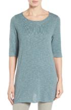 Women's Eileen Fisher Organic Linen & Cotton Slub Tee