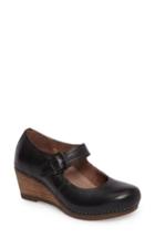 Women's Dansko 'sandra' Mary Jane Wedge .5-6us / 36eu M - Black