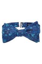 Men's Ted Baker London Botanical Silk Bow Tie, Size - Orange