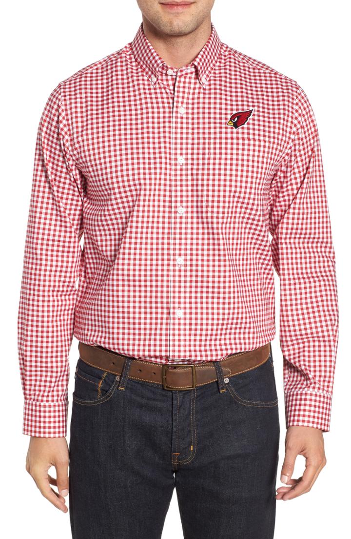 Men's Cutter & Buck League Arizona Cardinals Fit Shirt, Size Small - Red