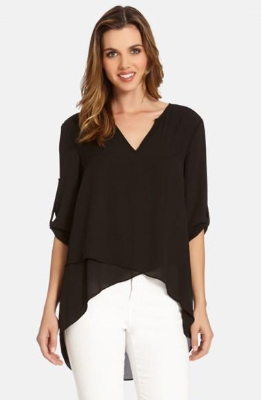 Women's Karen Kane Asymmetrical Wrap Hem Top