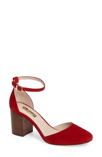 Women's Louise Et Cie 'idina' Ankle Strap Pump .5 M - Pink