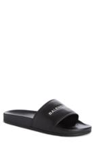 Men's Balenciaga Logo Slide Sandal Us / 41eu - Black