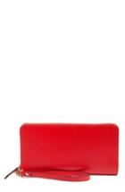 Women's Nordstrom Slim Leather Wallet - Red