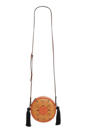 Mcm Vintage Tambourine Visetos Coated Canvas Crossbody Bag -