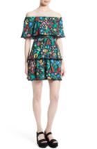 Women's Alice + Olivia Tylie Tiered Ruffle Floral Dress
