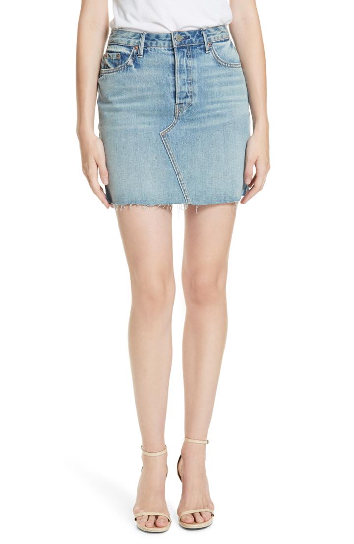 Women's Grlfrnd Blaire Denim Miniskirt - Blue
