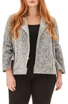 Women's Elvi The Foval Bell Sleeve Biker Jacket Us / 8 Uk - Grey