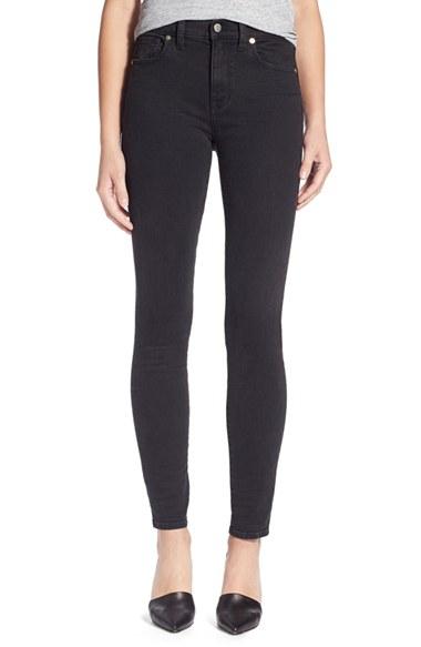 Women's Madewell High Riser Skinny Skinny Jeans - Grey