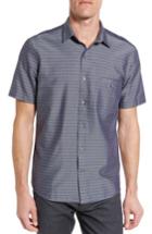 Men's Maker & Company Tailored Fit Stripe Sport Shirt, Size - Brown