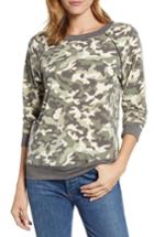 Women's Caslon Floral Print Sweatshirt -
