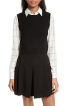 Women's Alice + Olivia Lucinda Crop Sweater Vest & Shirt