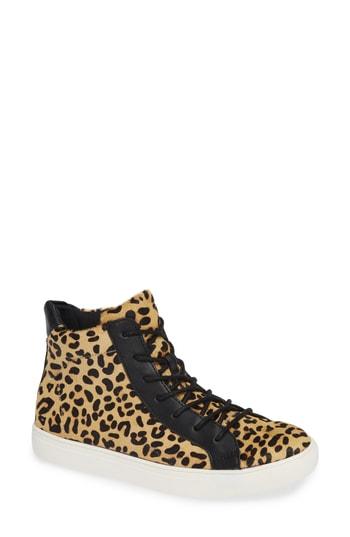 Women's Coconuts By Matisse Skylark Genuine Calf Hari High Top Sneaker .5 M - Brown