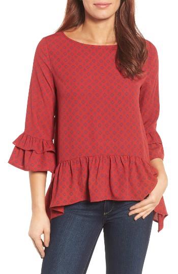 Women's Gibson Peplum Top - Black