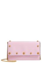 Women's Tory Burch Robinson Colorblock Leather Wallet On A Chain -